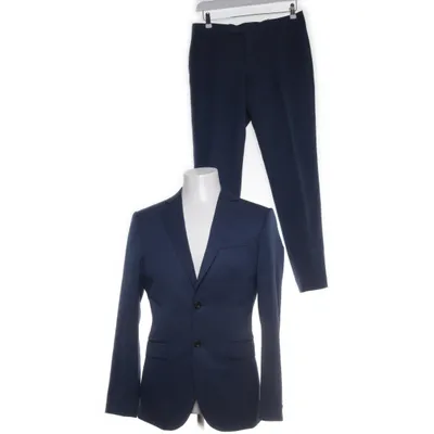 Kostym (Blå) från Bläck Ull, Polyester, Viskos