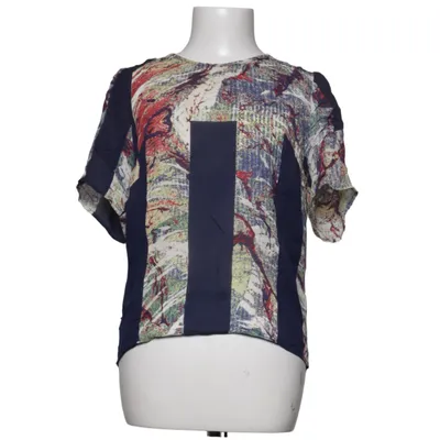 Top (Blue, Multicolored) from Stylein Silk