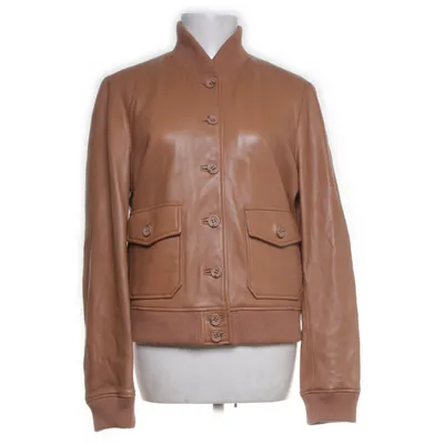 Läderjacka (Beige) från Softgrey Skinn, Polyester