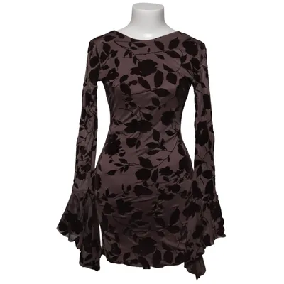 Kjole (Brun) fra Boohoo Elastan, Polyester