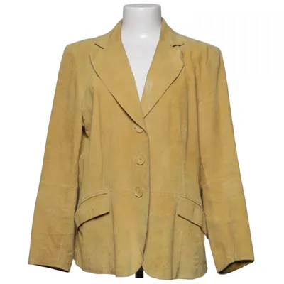 Leather blazer (Yellow) from Lecomte Acetate, Leather