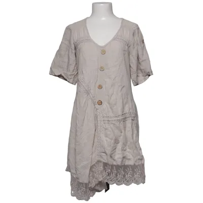Kleid (Beige) von Made in italy Leinen