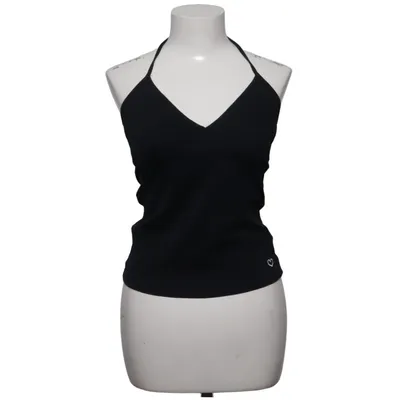Neckholder Top (Schwarz) von Fishbone Baumwolle, Elasthan
