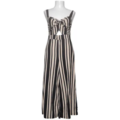 Jumpsuit (Zwart, Beige) van Amisu Elastaan, Polyester