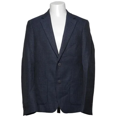 Blazer (Blå, Grå) fra Bruun & Stengade Linned, Polyester, Uld