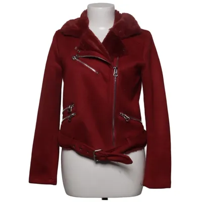 Biker jacket (Red) from Collection Pimkie Elastane, Polyester