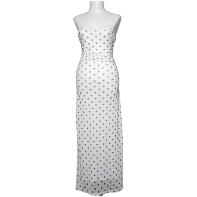 Maxikjole (Hvid, Sort) fra Pull & Bear Elastan, Polyester