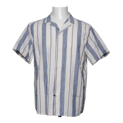 Korte mouwen shirt (Simon Linen Shirt) van Les Deux Katoen, Linnen