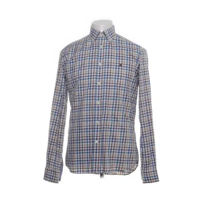 Button down shirt (Blue, White, Brown) from Morris Cotton