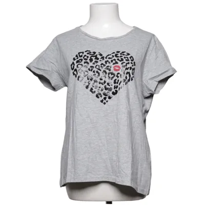 T-shirt (Grijs) van Nice & Chic Katoen, Viscose