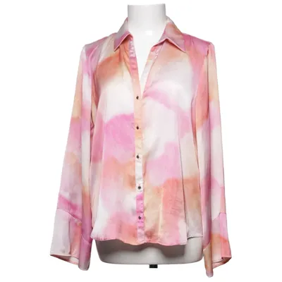 Blouse (Pink, Orange, White) from Zara Polyester