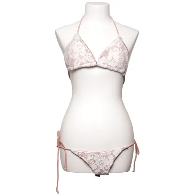 Bikini (Vit, Beige) från Design by Si Elastan, Polyamid