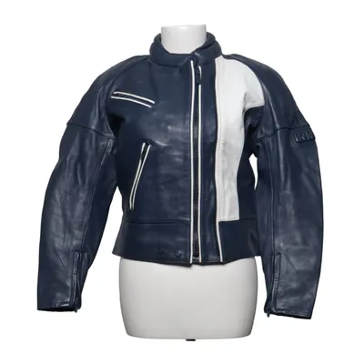 Motorradjacke (Blau, Weiß) von Echtes leder