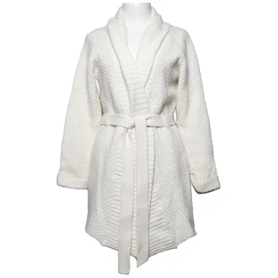 Cardigan cache-cœur (Blanc) de Rules by Mary Angora, Coton, Polyamide, Viscose