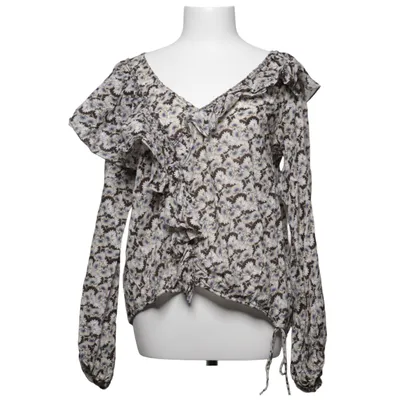 Bluse (Sort, Blå, Hvid) fra H&M Conscious Collection Exclusive Økologisk bomuld