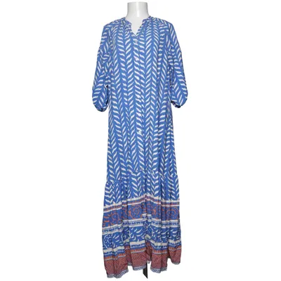 Robe longue (Bleu, Blanc) de Aust Viscose