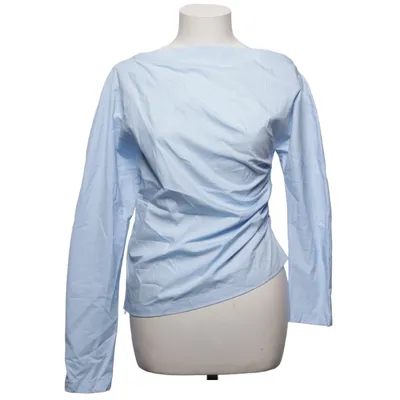 Blouse (Blauw) van Mango Katoen, Elastaan, Polyamide