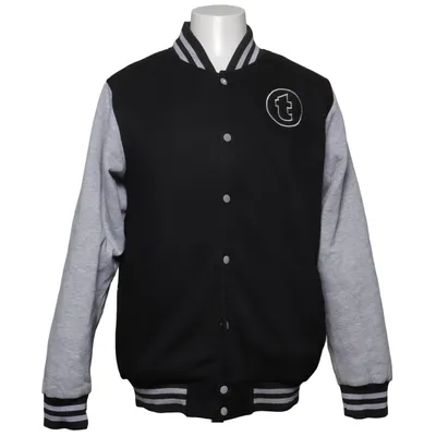 Varsity jacket (Black, Gray) from Tyngre Cotton