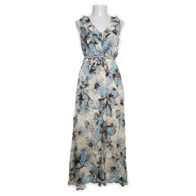 Maxi dress (Blue, Beige) from Sandro Ferrone Viscose
