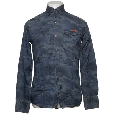 Denim blouse (Blauw, Zwart) van Cipo & Baxx Katoen