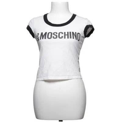 T-shirt (Blanc, Noir) de H&M x Moschino Coton