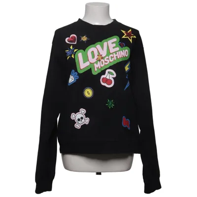 Collegetröja (Svart, Flerfärgad) från Love Moschino Bomull, Elastan