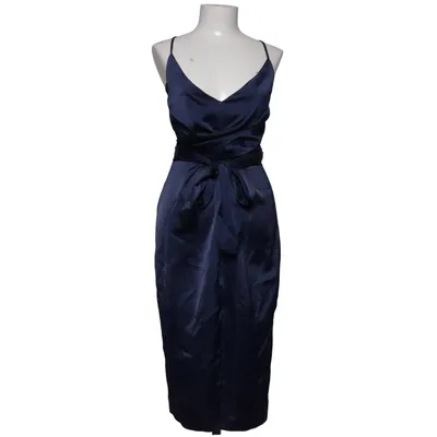 Halterneck dress (Blue) from ASOS Elastane, Polyester