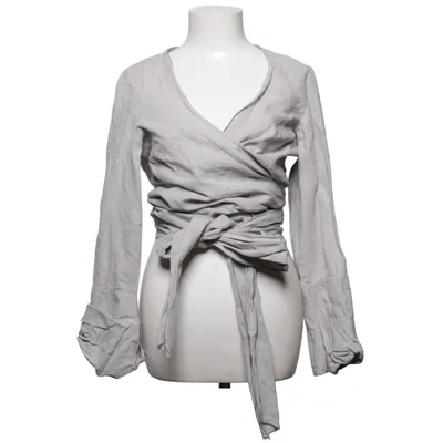 Wrap blouse (Gray) from NÖR Denmark