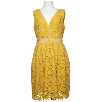 Klänning (Gul) från Axel Bomull, Polyester