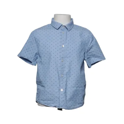 Short sleeve shirt (Blue) from H&M Cotton