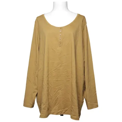 Henley shirt (Beige) van Ulla Popken Katoen