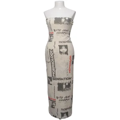 Robe longue (Beige, Noir, Rouge) de With Jéan Élasthane, Polyester