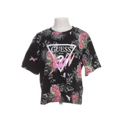 T-shirt (Sort, Pink, Flerfarvet) fra Guesseco Bomuld, Elastan