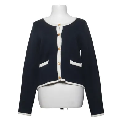 Cardigan (Blue, White) from L'ecole National Bamboo, Cashmere, Cotton