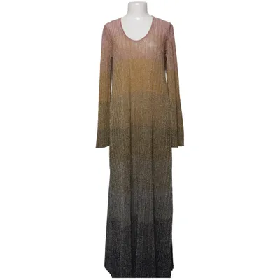 Maxikjole (Pink, Guld, Grå) fra By Malene Birger Metallfiber, Polyester