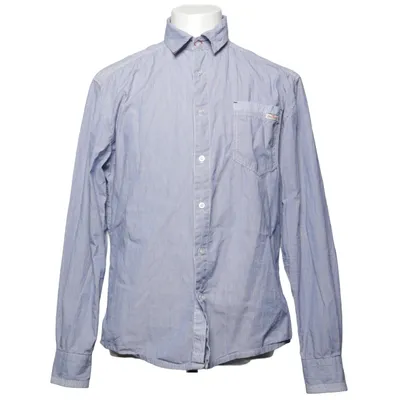 Shirt (Blue, White) from Shine Fashion Cotton