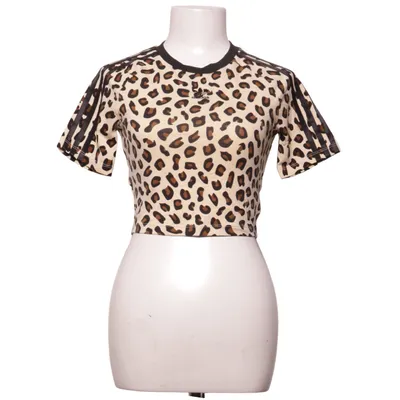 Crop top (Beige, Svart, Brun) från Adidas Originals Bomull, Elastan