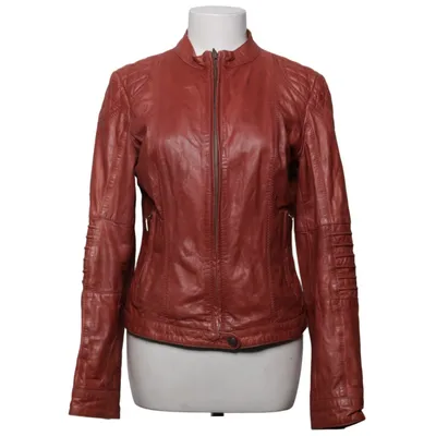 Läderjacka (Brun) från ESPRIT Collection Skinn, Polyester