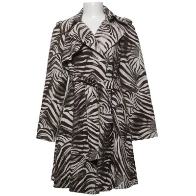 Coat (Brown, White) from Lanvin x H&M Polyamide, Polyester, Wool