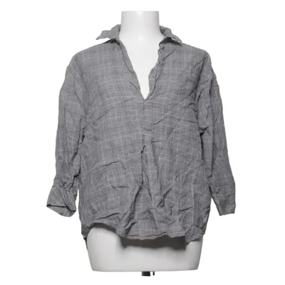 Blouse (Gray, Black) from Zara Woman Premium Collection Cotton