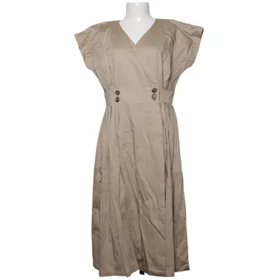 Wrap dress (Beige) from Camilla Thulin Cotton, Elastane