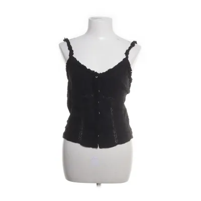 Crop top (Zwart) van Zara Katoen, Polyester