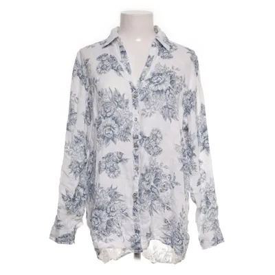 Blouse (White, Blue) from Rachel Zoe Linen