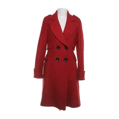Coat (Red) from Mango Suit Cotton, Polyester, Wool, Viscose