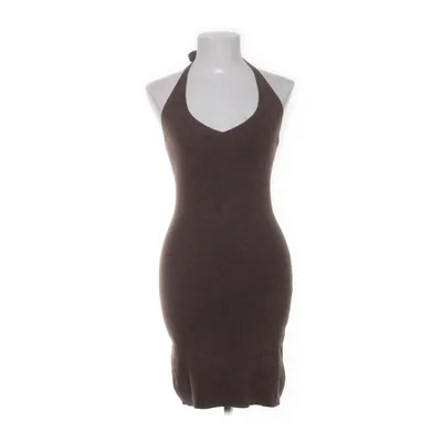 Halterneck dress (Brown) from Bik Bok Acrylic, Polyamide, Viscose