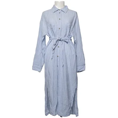Shirt dress (Blue) from H&M Cotton, Linen