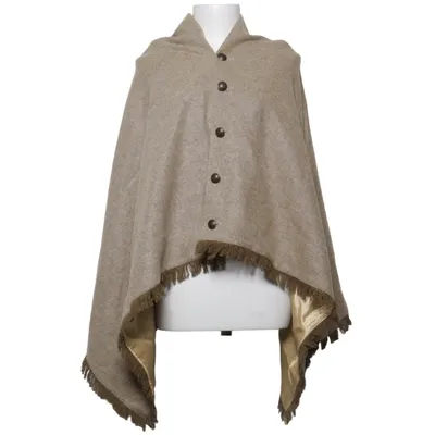 Poncho (Beige) van Dubarry Viscose, Wol
