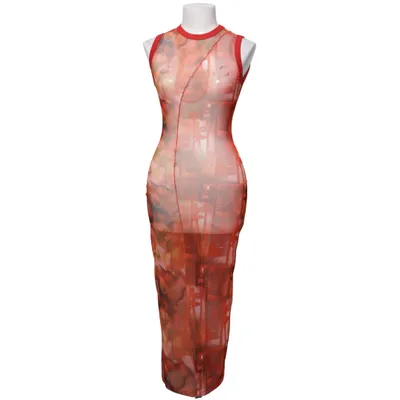 Maxikjole (Rød, Flerfarvet) fra AsYou Elastan, Polyester
