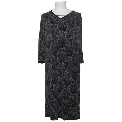 Jurk (Zwart, Zilver) van Atelier GS Elastaan, Metallvezel, Polyamide