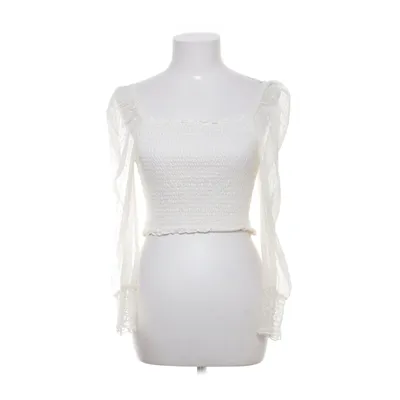 Crop top (Vit) från Miss Selfridge Bomull, Polyester